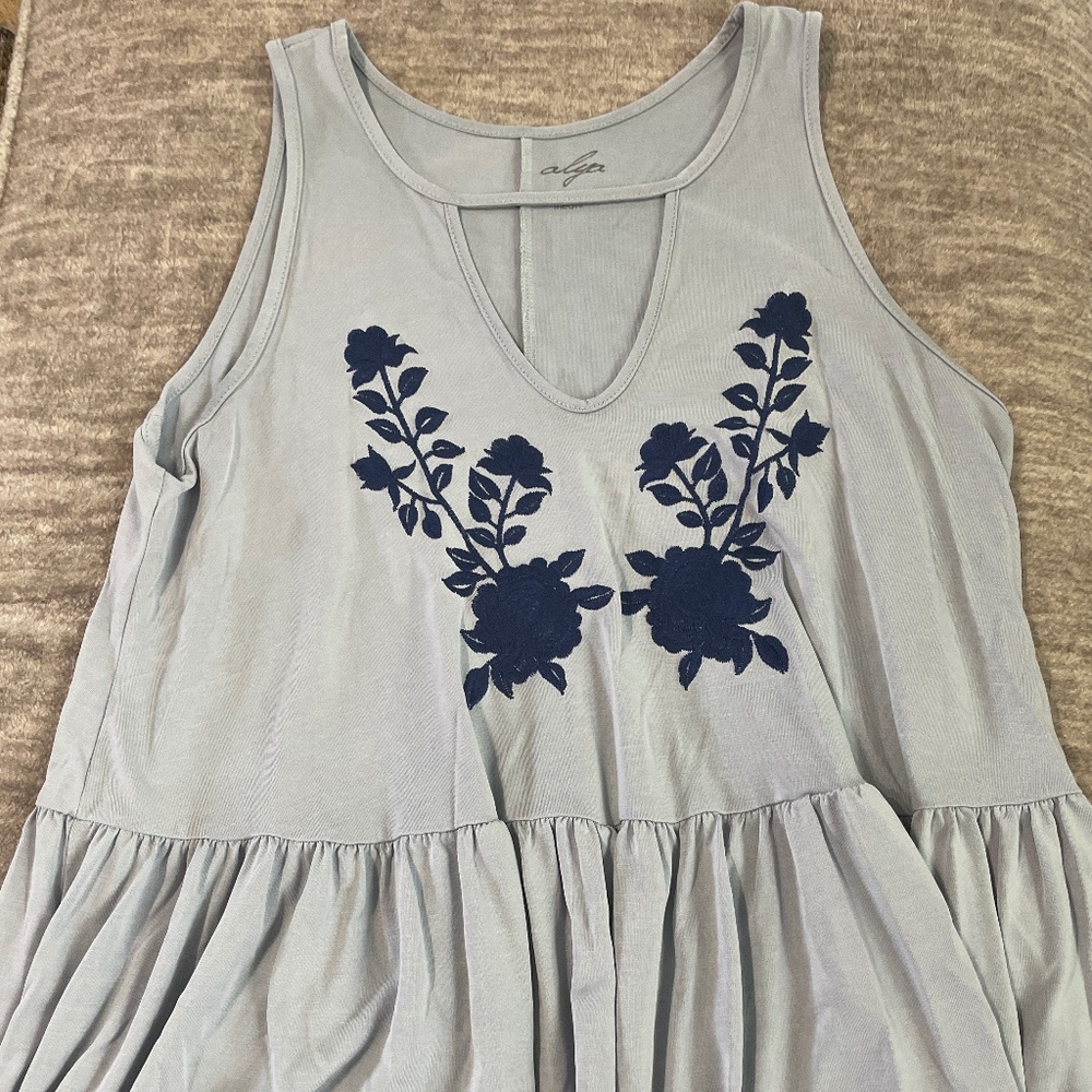 Light blue floral top